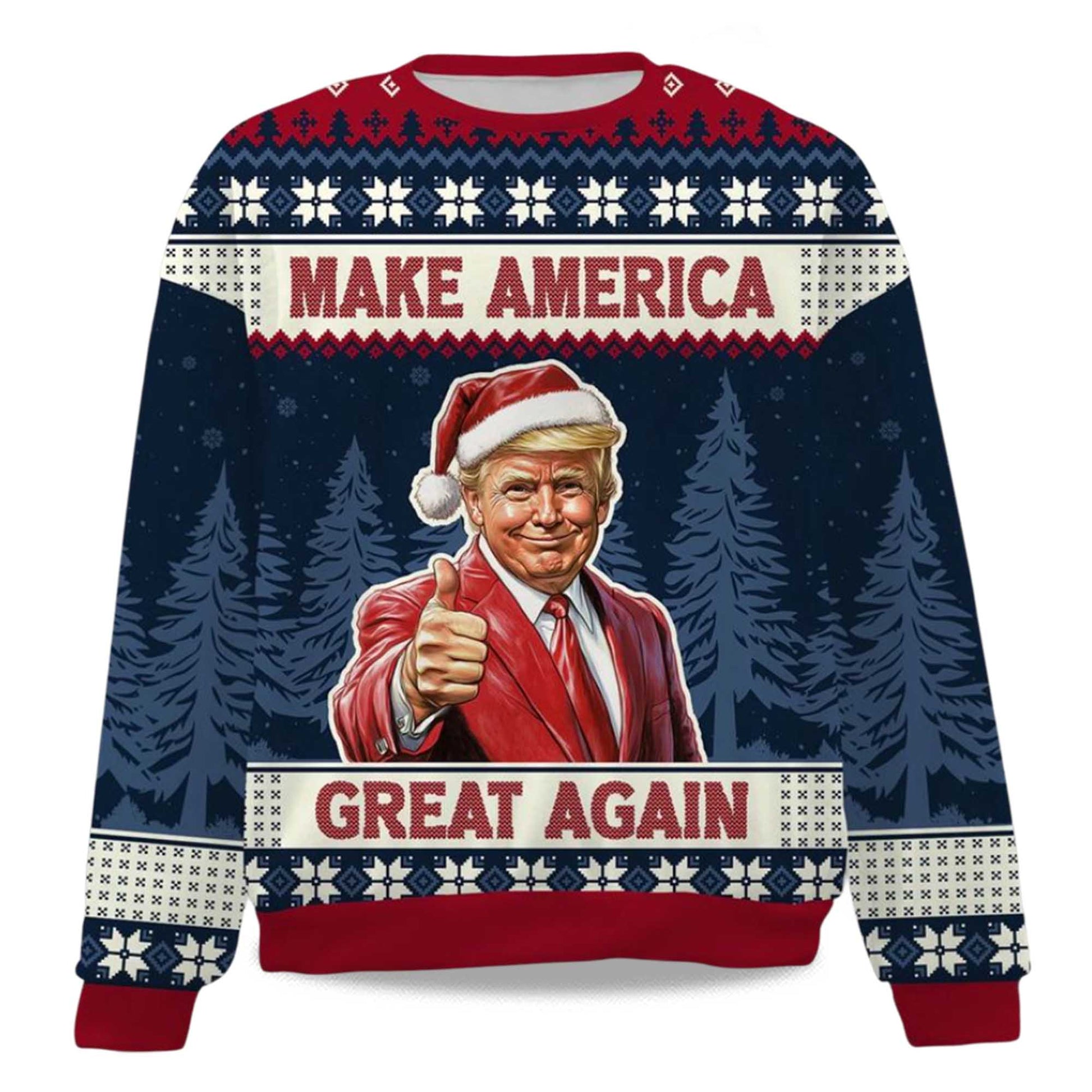 2026 Make America Great Again Christmas Ugly Sweater Moonbestprint