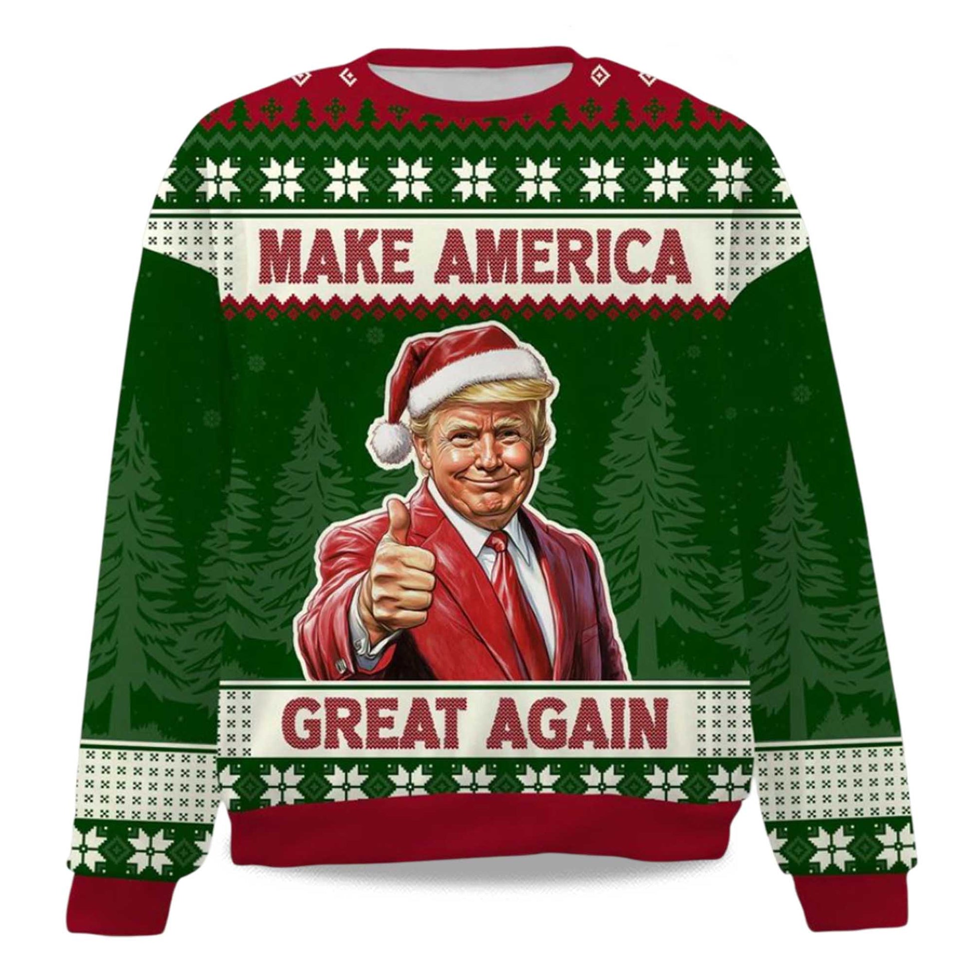 2026 Make America Great Again Christmas Ugly Sweater Moonbestprint