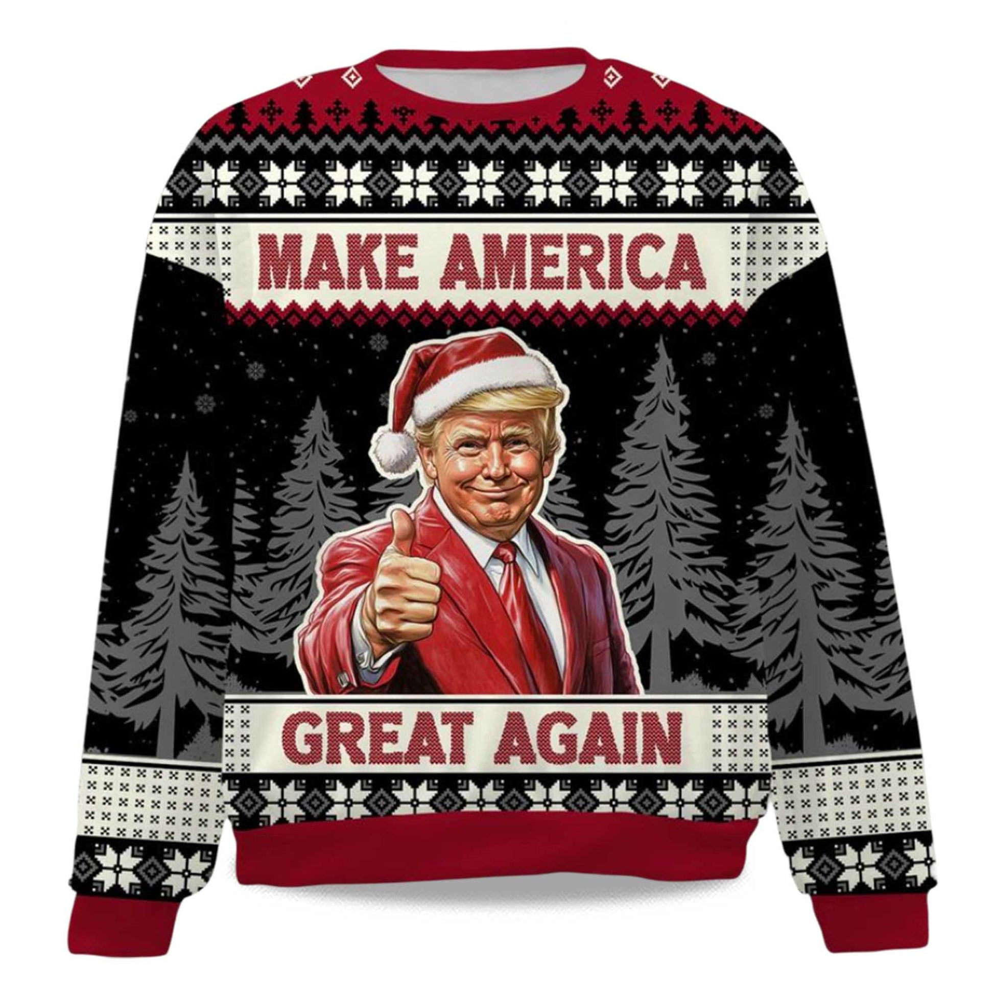 2026 Make America Great Again Christmas Ugly Sweater Moonbestprint