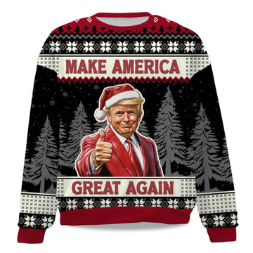 2026 Make America Great Again Christmas Ugly Sweater Moonbestprint