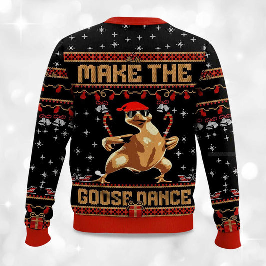 2026 Make The Goose Dance Ugly Christmas Sweater Moonbestprint