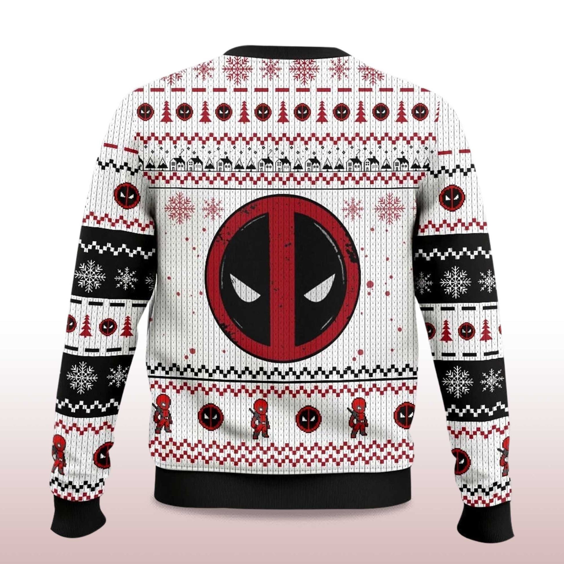 2026 Marvel Jesus Deadpool Ugly Sweater Christmas Moonbestprint