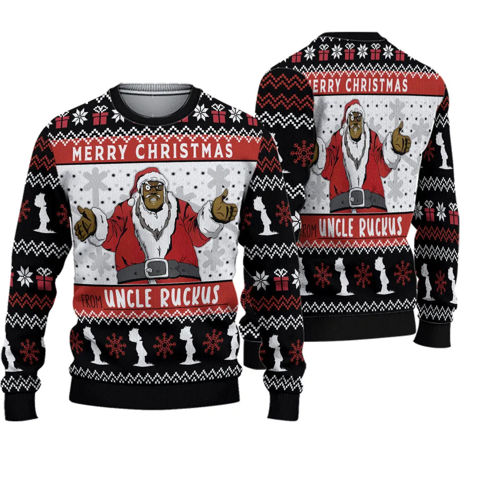 2025 Merry Christmas From Uncle Ruckus Ugly Christmas Sweater – Moonbestprint