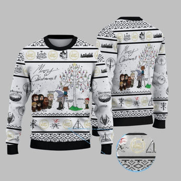 2026 Merry Christmas The Lord Of The Rings Ugly Sweater - Moonbestprint