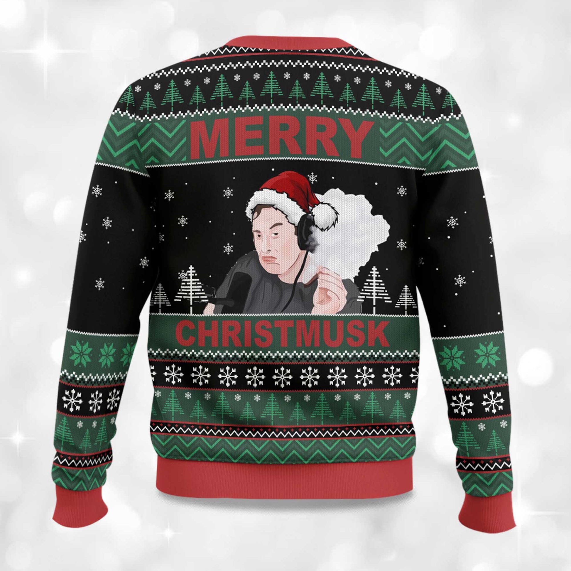 2026 Merry Christmusk Elon Musk Ugly Christmas Sweater Moonbestprint