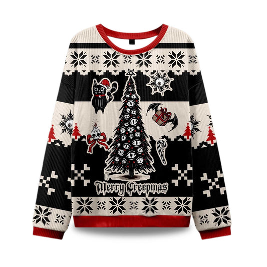 2026 Merry Creepmas Ugly Christmas Sweater Moonbestprint