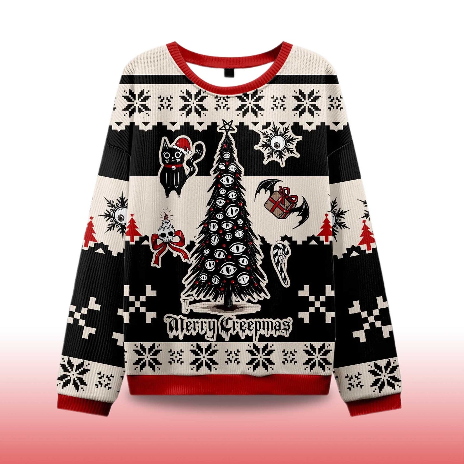 2026 Merry Creepmas Ugly Christmas Sweater Moonbestprint