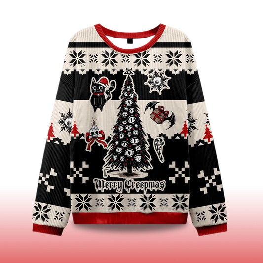 2026 Merry Creepmas Ugly Christmas Sweater Moonbestprint