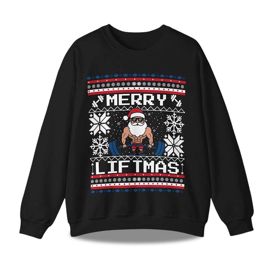 2026 Merry Liftmas Ugly Christmas Sweater Moonbestprint