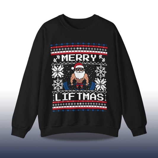 2026 Merry Liftmas Ugly Christmas Sweater Moonbestprint