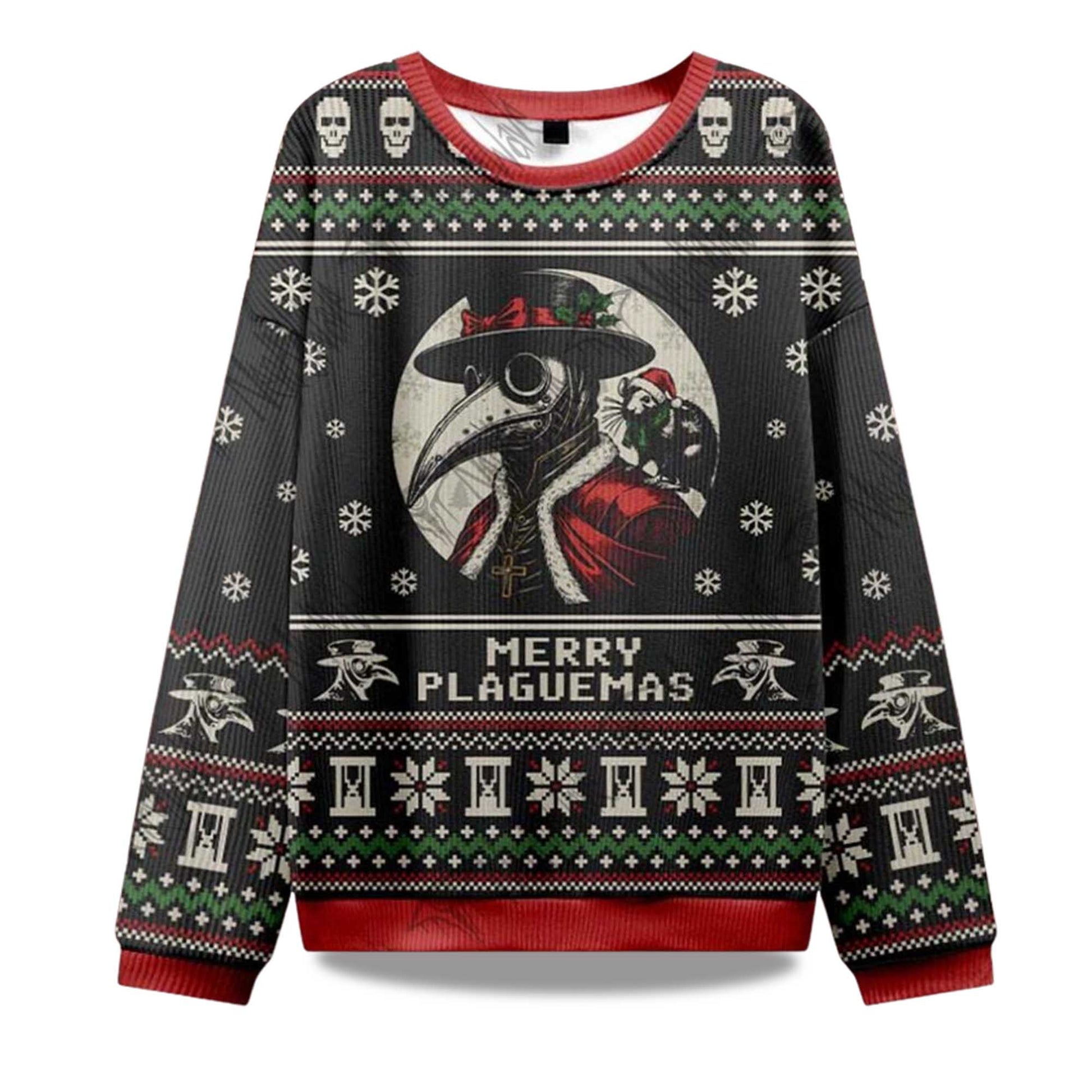 2026 Merry Plaguemas Ugly Christmas Sweater Moonbestprint