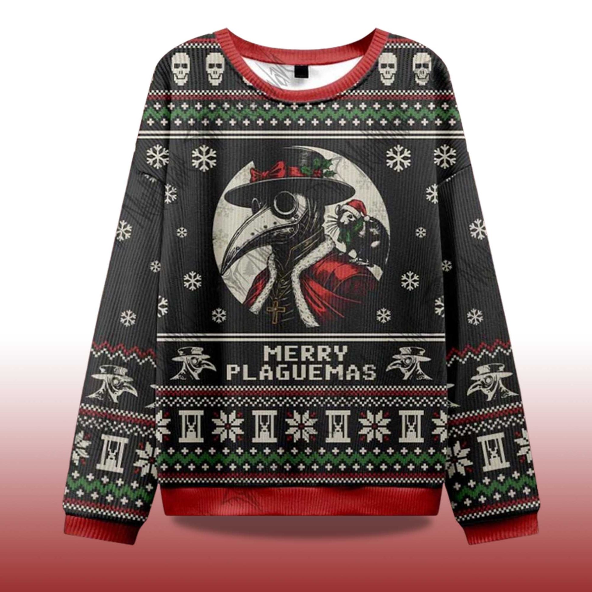 2026 Merry Plaguemas Ugly Christmas Sweater Moonbestprint