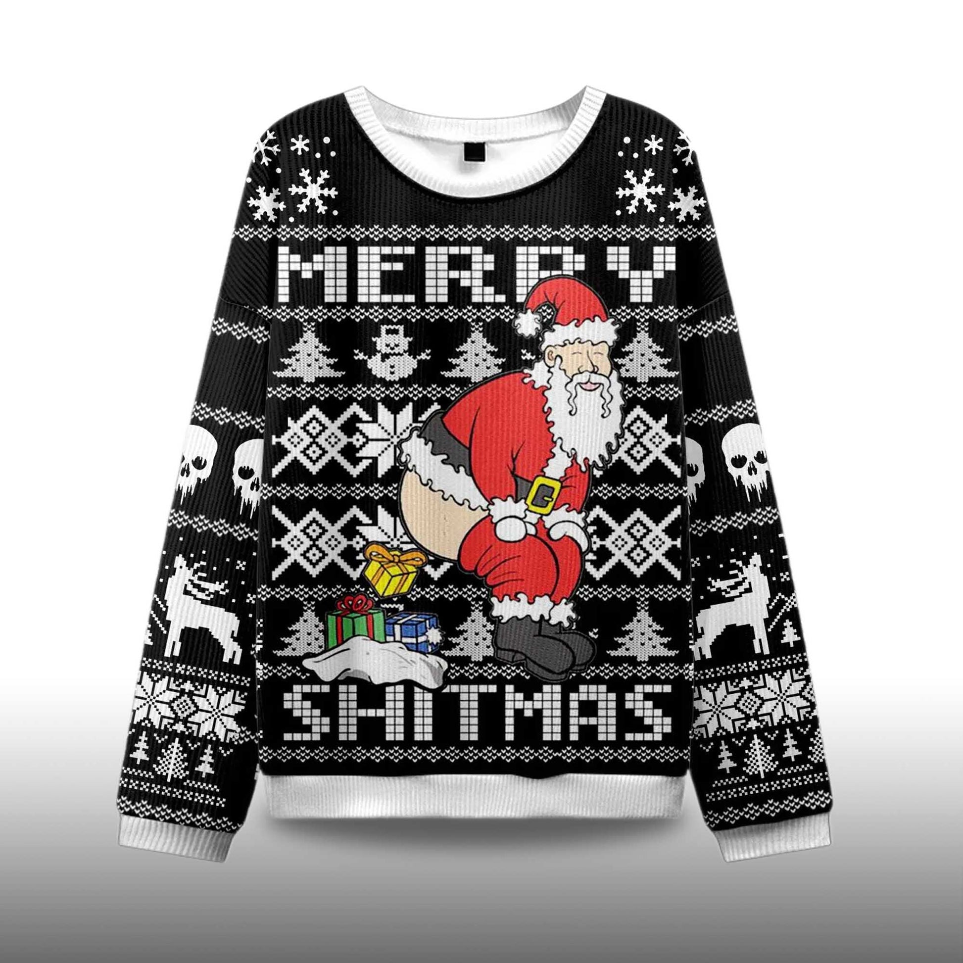 2026 Merry Shitmas Ugly Christmas Sweater Moonbestprint