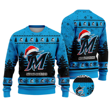 2025 Miami Marlins Snowflakes Christmas Ugly Sweater – Moonbestprint