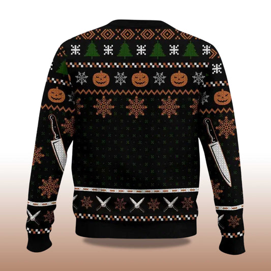 2026 Michael Myers Ugly Christmas Sweater Moonbestprint