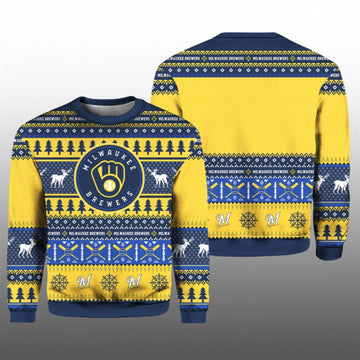 2026 Milwaukee Brewers Ugly Christmas Sweater - Moonbestprint