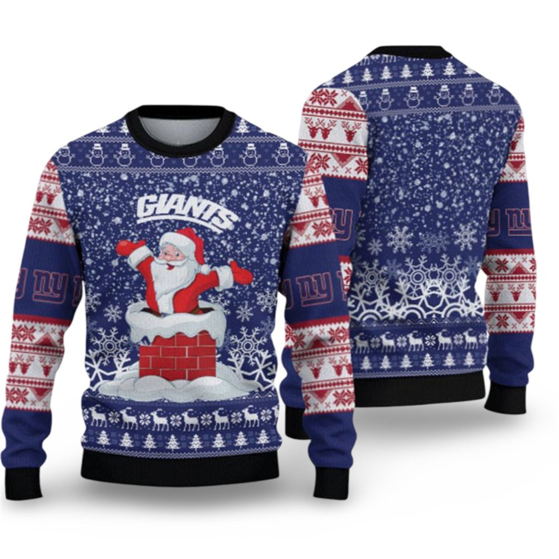 2026 NY Giants Festive Holiday Ugly Sweater - Moonbestprint