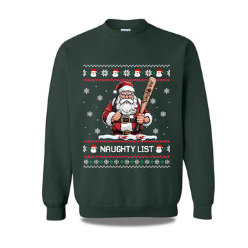 2026 Naughty List Santa Ugly Christmas Sweater Moonbestprint