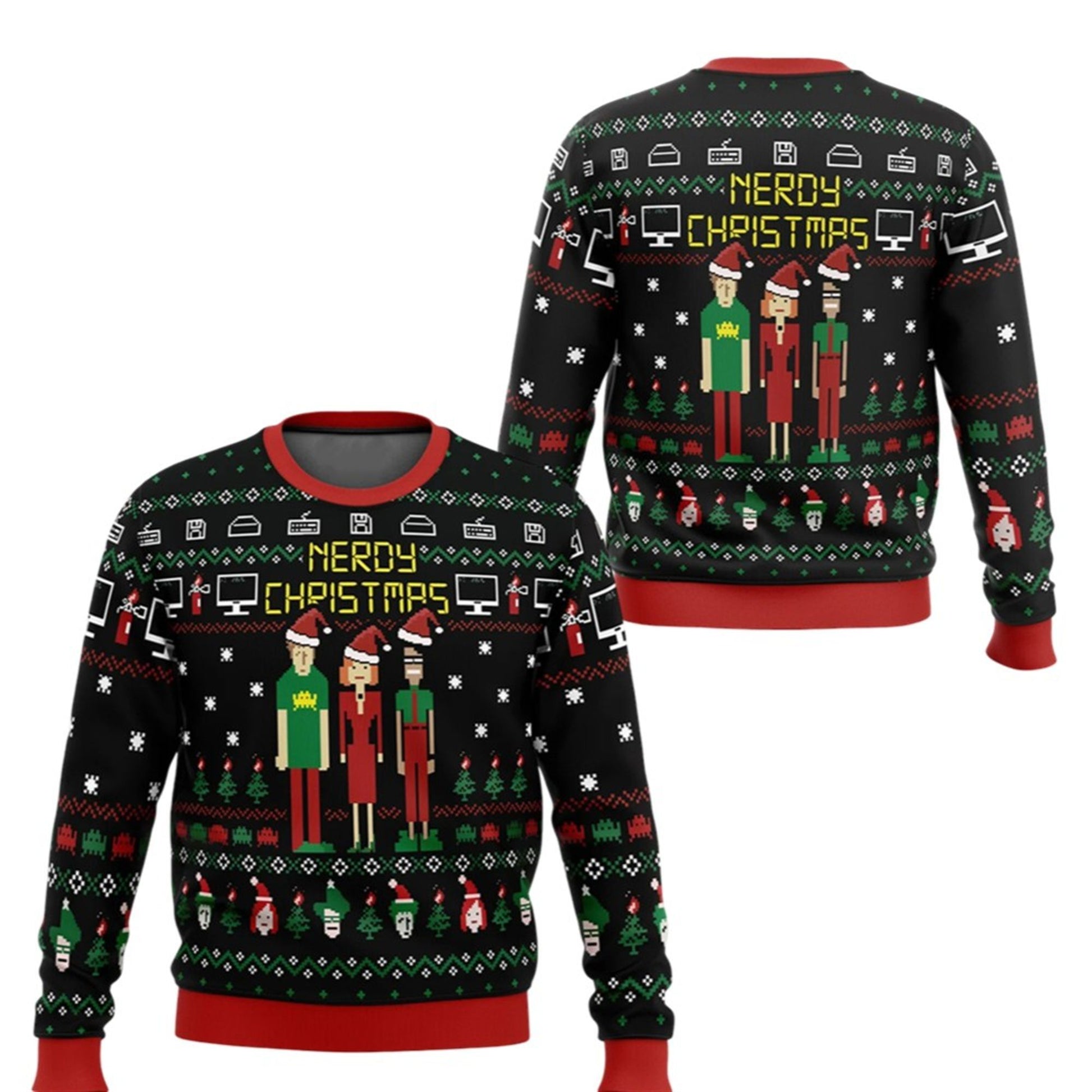 2026 Nerdy Christmas The IT Crowd Ugly Christmas Sweater - Moonbestprint