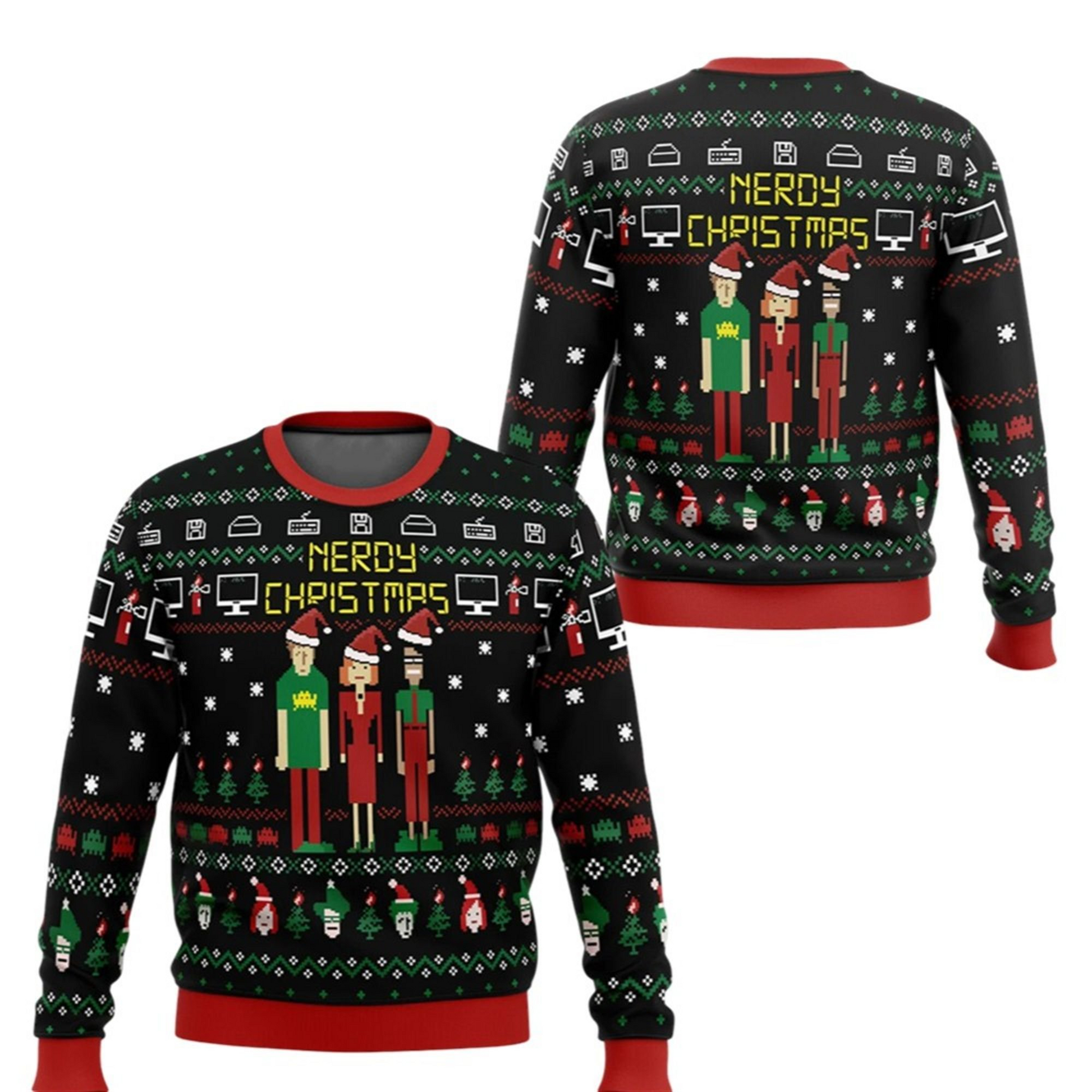 2025 Nerdy Christmas The IT Crowd Ugly Christmas Sweater – Moonbestprint