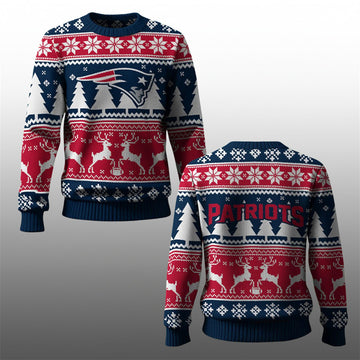 2026 New England Patriots Ugly Christmas Sweater - Moonbestprint