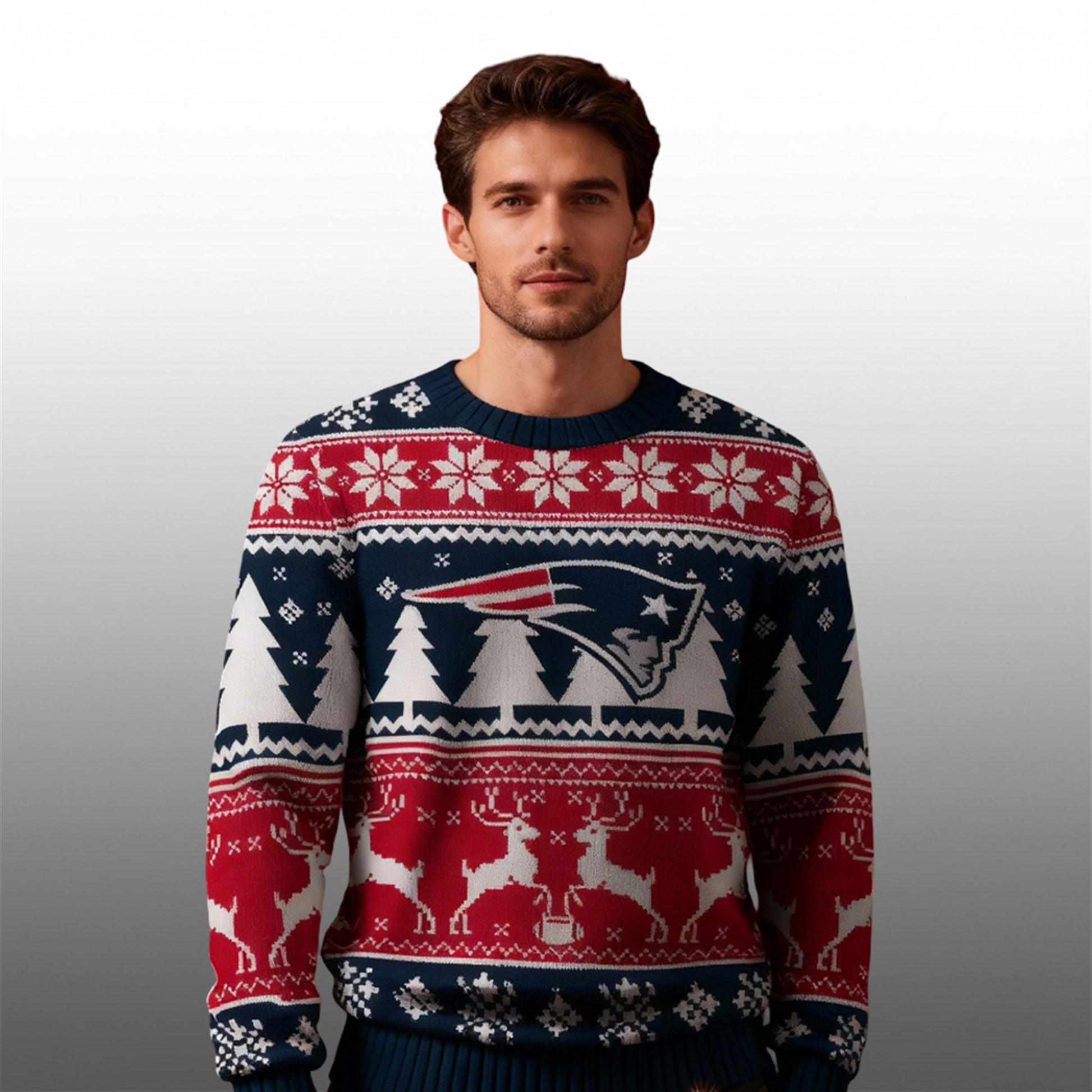 2026 New England Patriots Ugly Christmas Sweater - Moonbestprint