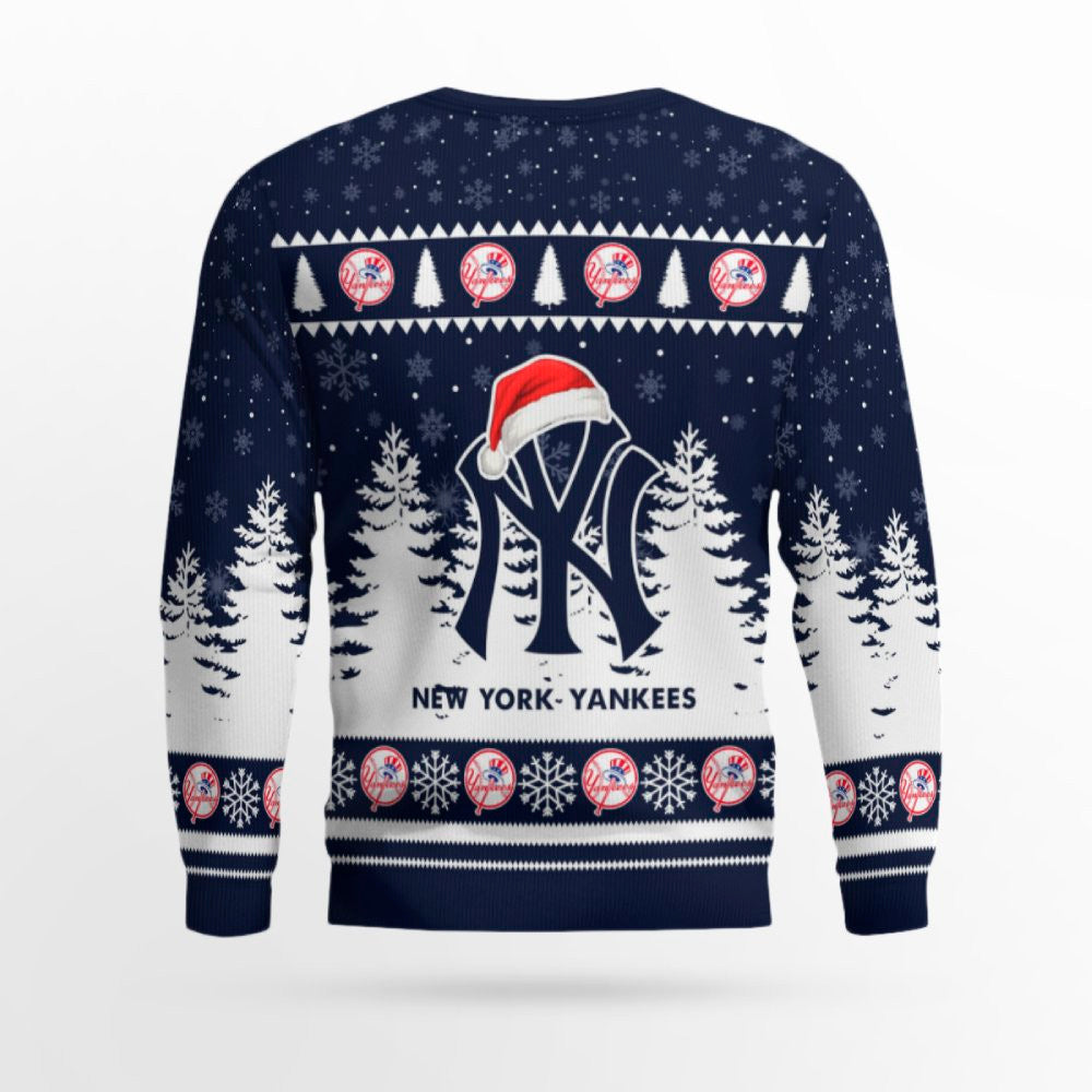 2025 New York Yankees Snowflakes Christmas Ugly Sweater – Moonbestprint