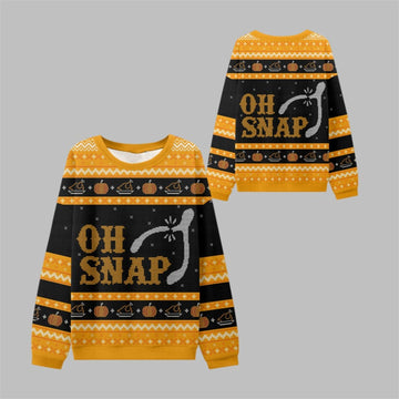 2026 Oh Snap Thanksgiving Ugly Sweater - Moonbestprint