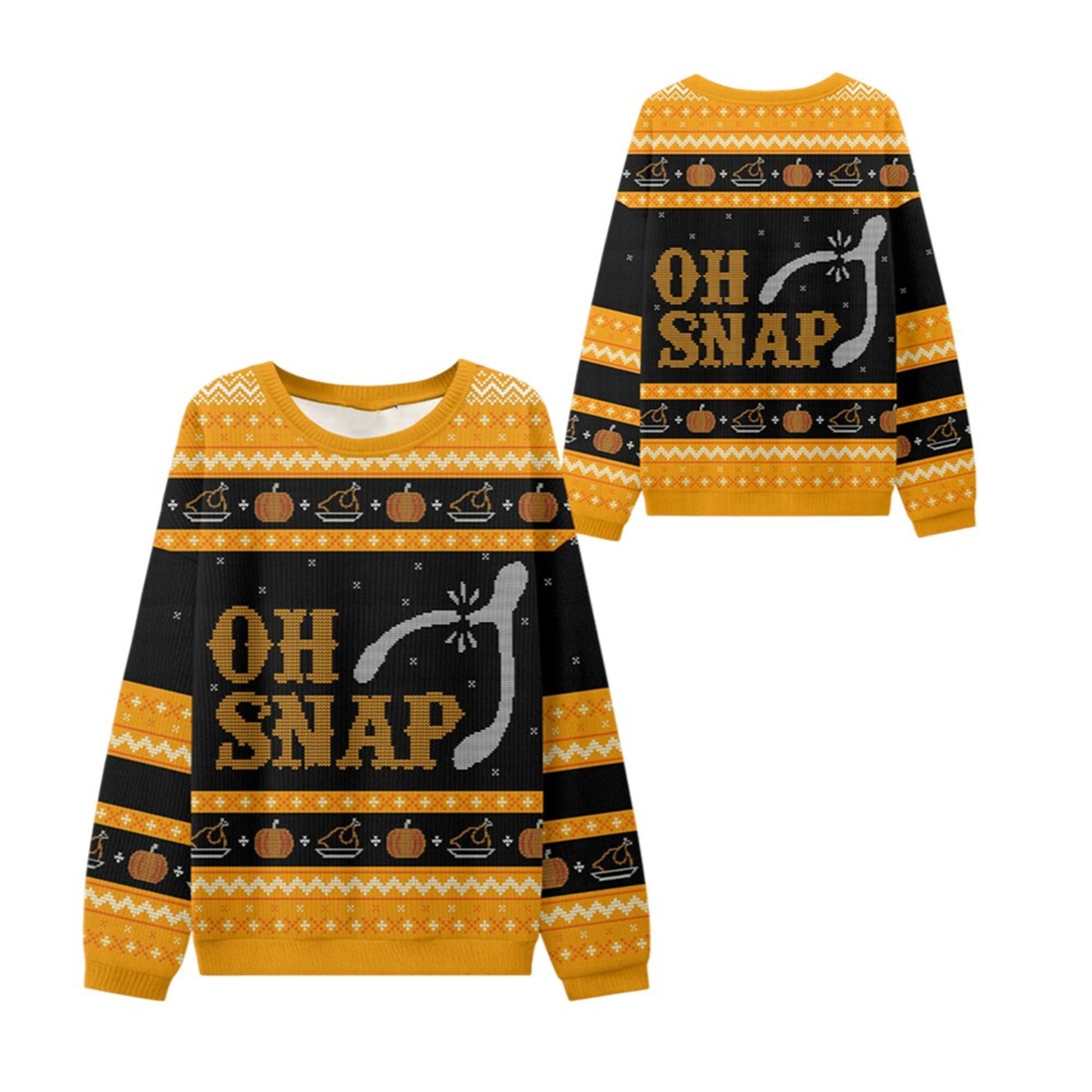 2026 Oh Snap Thanksgiving Ugly Sweater - Moonbestprint