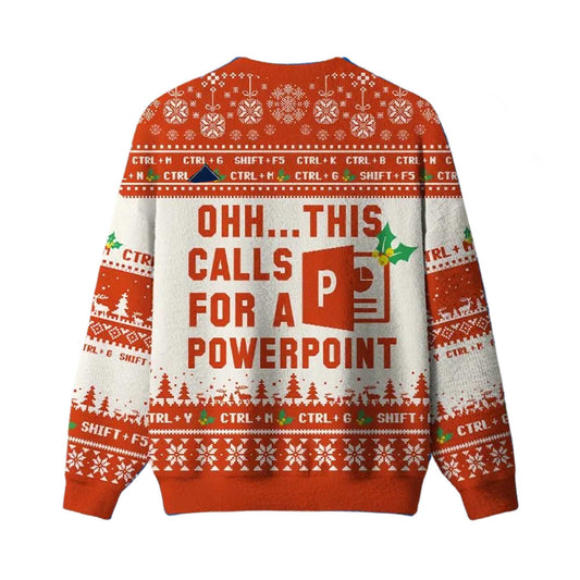 2026 Ohh This Calls For A Spreadsheet Christmas Ugly Sweater Moonbestprint