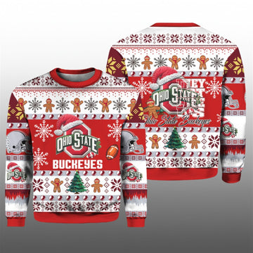 2026 Buckeyes They Not Like Us Ugly Christmas Sweater - Moonbestprint