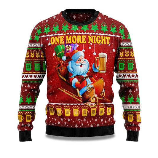2026 One More Night Ugly Christmas Sweater Moonbestprint