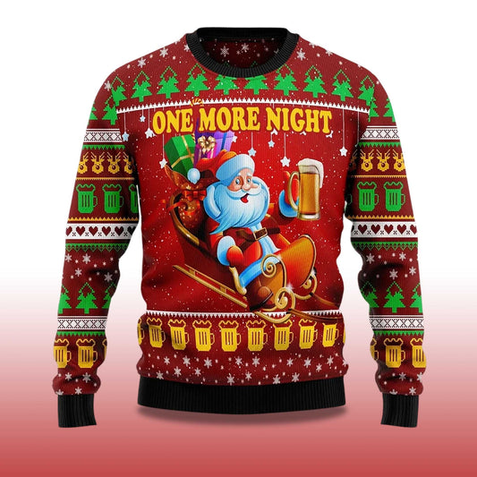 2026 One More Night Ugly Christmas Sweater Moonbestprint