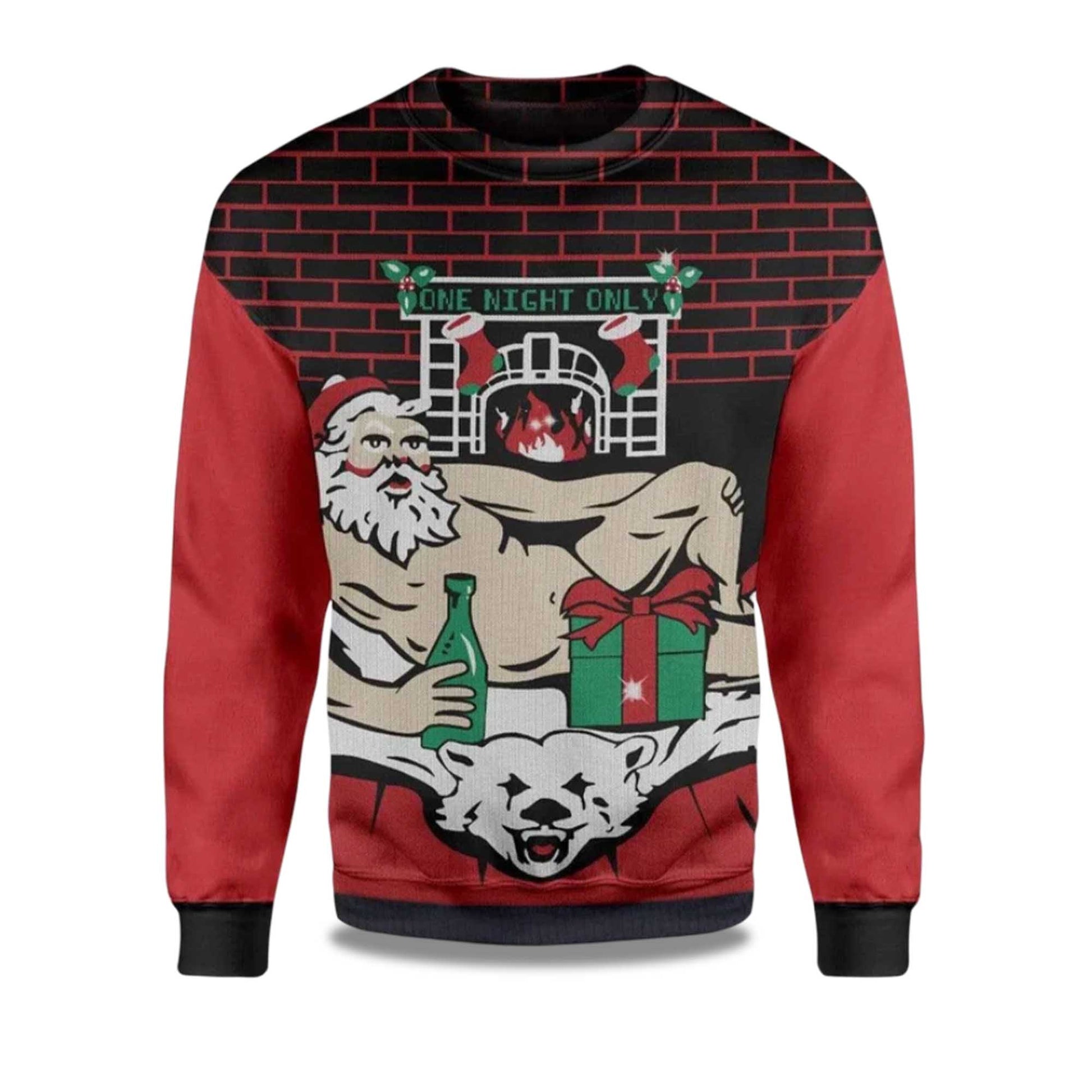 2026 One Night Only Ugly Christmas Sweater Moonbestprint