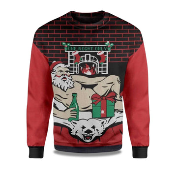 2026 One Night Only Ugly Christmas Sweater Moonbestprint
