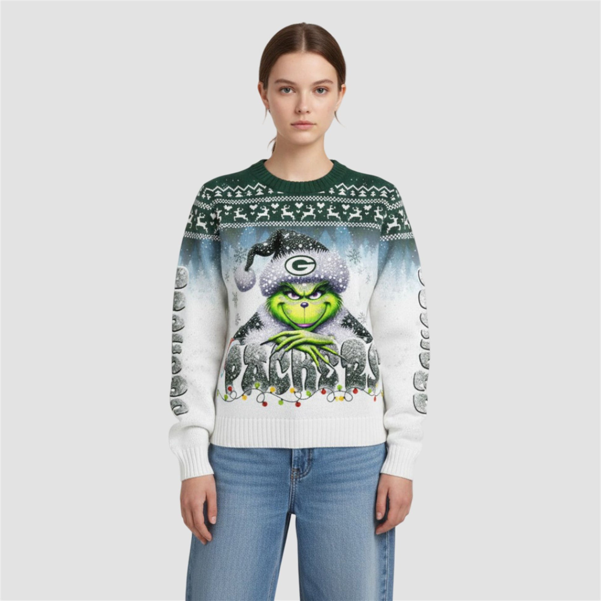 2026 Packers Grnch Season Christmas Ugly Sweater - Moonbestprint