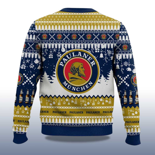 2026 Paulaner German Beer Christmas Ugly Sweater Moonbestprint