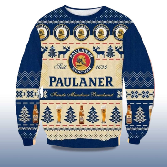 2026 Paulaner Munchen Ugly Christmas Sweater Moonbestprint