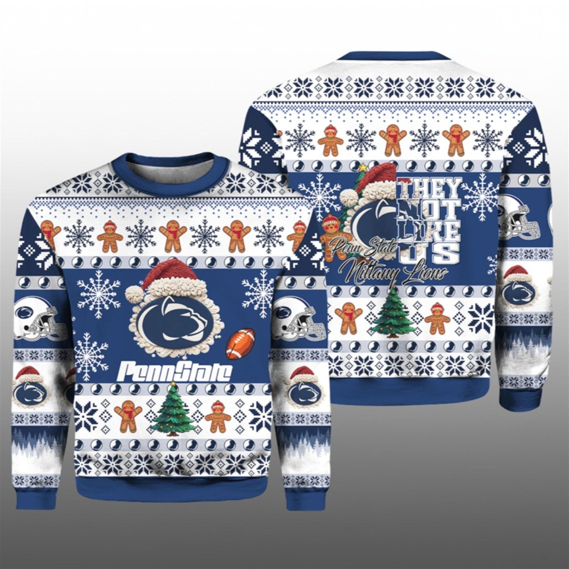 2026 Penn State Football They Not Like Us Christmas Ugly Sweater - Moonbestprint