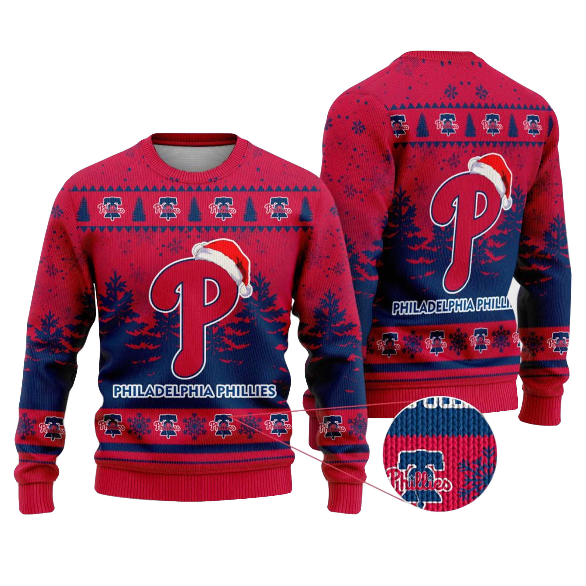 2025 Philadelphia Phillies Snowflakes Christmas Ugly Sweater – Moonbestprint