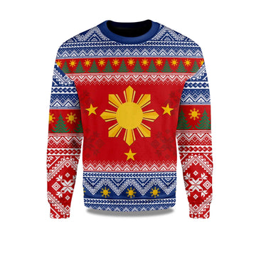 2026 Philippines Filipinos Christmas Ugly Sweater Moonbestprint
