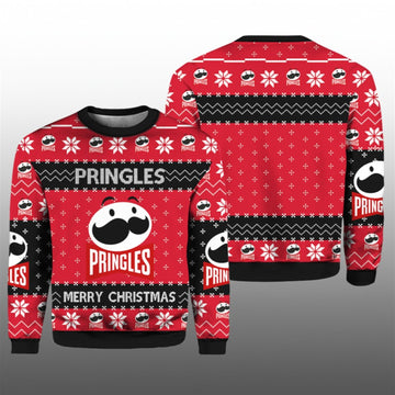 2026 Pringles Snack Brand Ugly Christmas Sweater - Moonbestprint