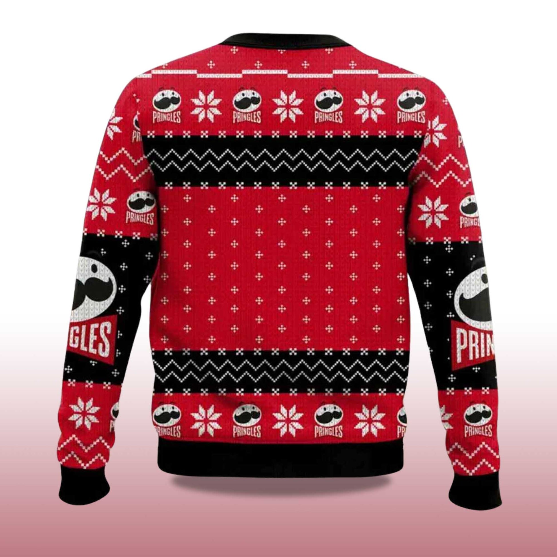 2026 Pringles Snack Brand Ugly Christmas Sweater Moonbestprint