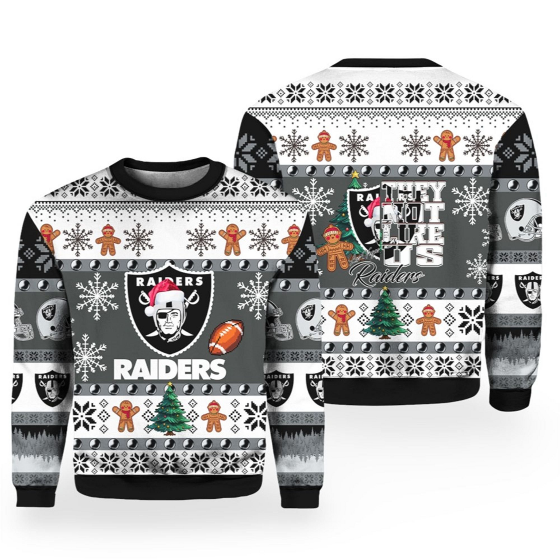 2025 Raiders They Not Like Us Ugly Christmas Sweater – Moonbestprint