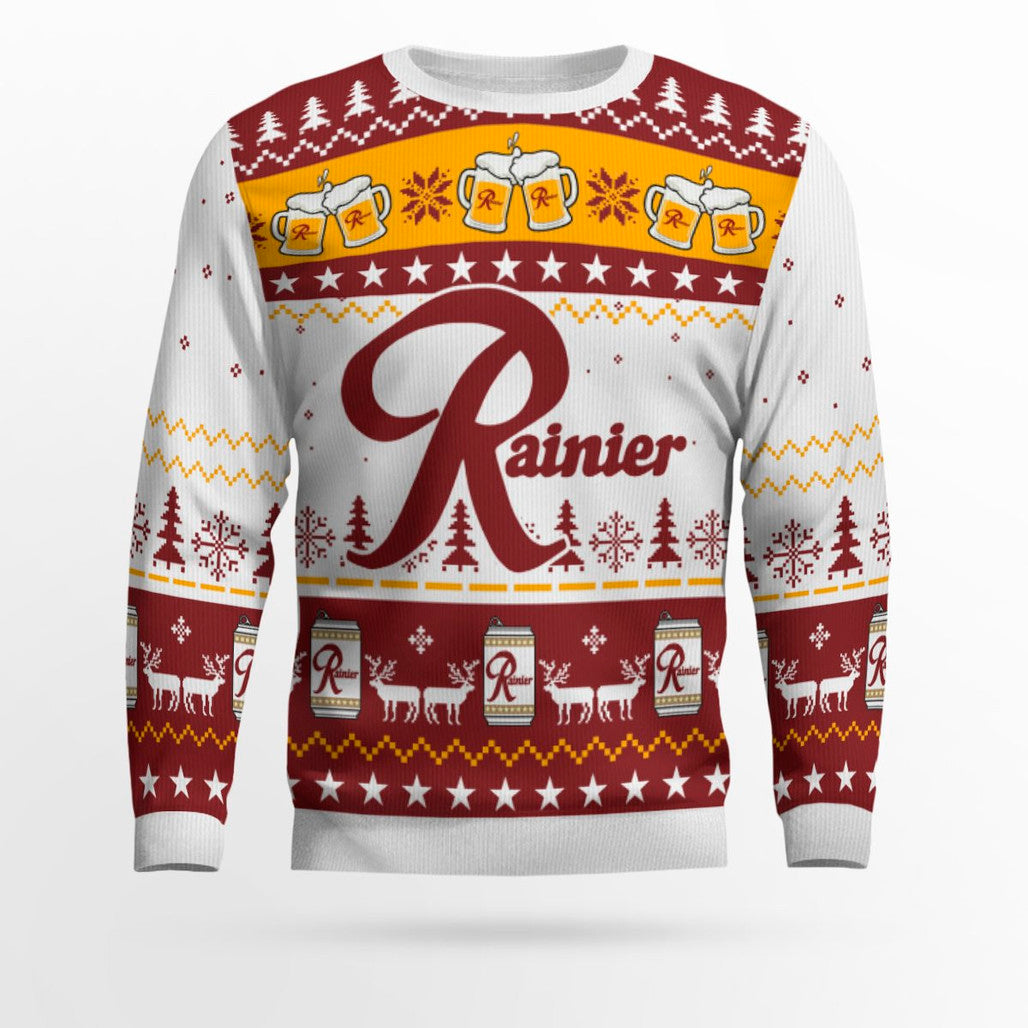 2025 Rainier Beer Ugly Christmas Sweater – Moonbestprint