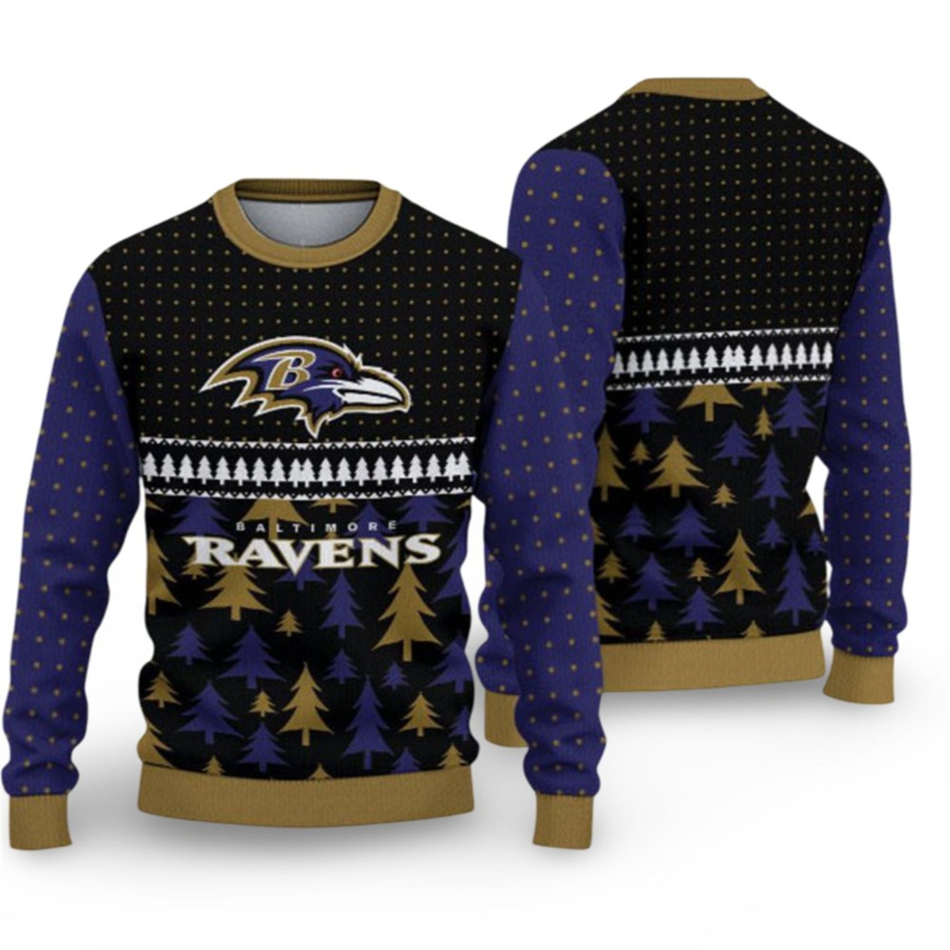 2026 Ravens Ugly Christmas Sweater - Moonbestprint