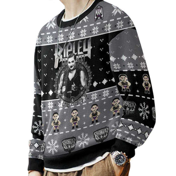 2026 Rhea Ripley Christmas Ugly Sweater Moonbestprint