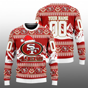 2026 SF 49ers Custom Ugly Christmas Sweater - Moonbestprint
