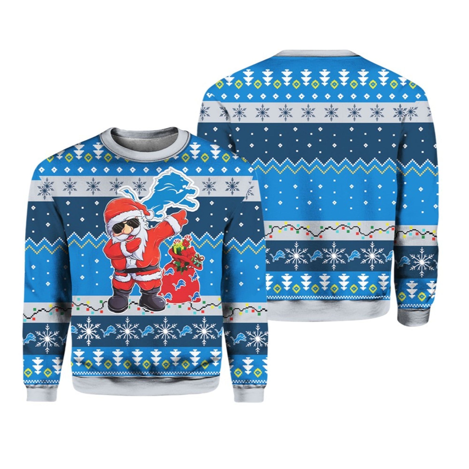 2026 Santa Claus Detroit Ugly Christmas Sweater - Moonbestprint