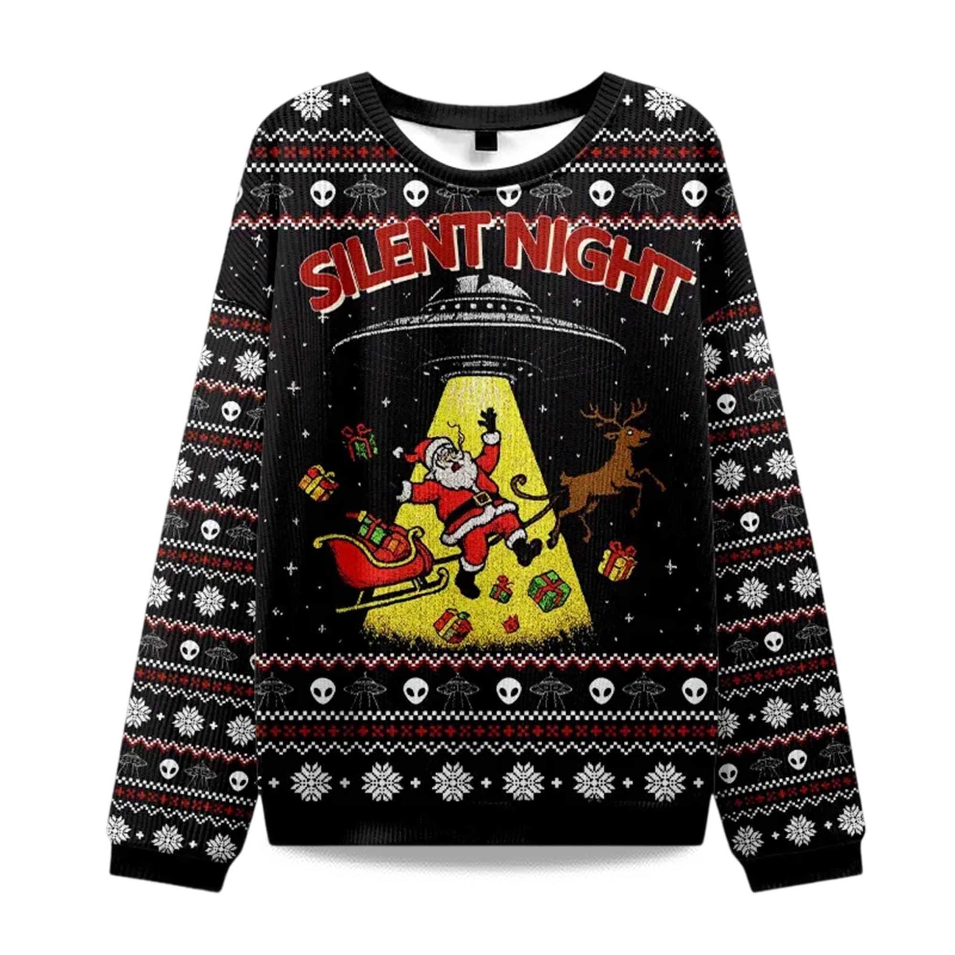 2026 Santa Claus Was Kidnapped By Aliens Christmas Ugly Sweater Moonbestprint